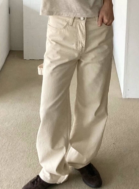 ROMANTICIZE 24春韩国代购新款简约百搭休闲牛仔裤长裤