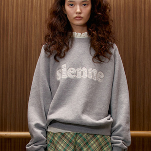 sienne 25SS 韩国设计师品牌新品蕾丝卫衣