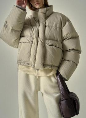 韩国设计师新品代购 FACADE PATTERN 短款羽绒服