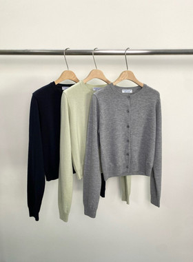 romanticize 24ss 春季新品基础款简约纯色针织开衫