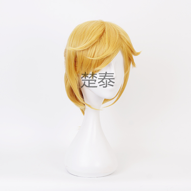 cos假发 林克 塞尔达传说 荒野之息 男主 金色造型款送发网