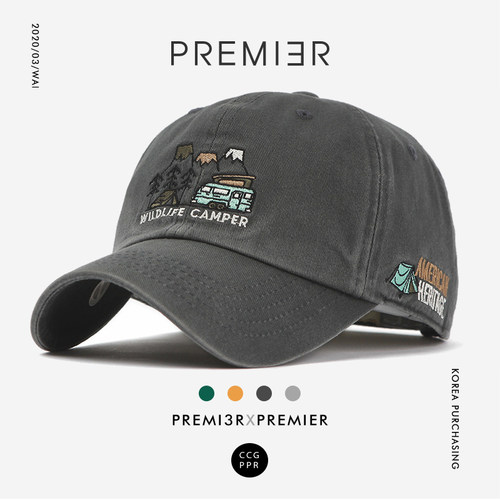 韩国时尚风露营显脸小软顶大头围