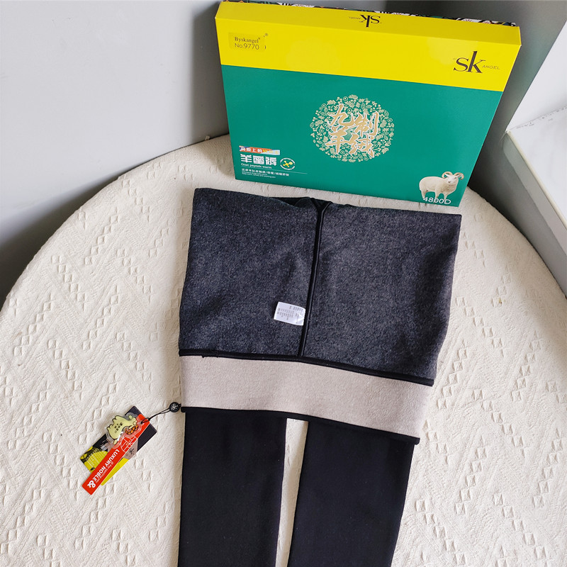SK九制羊绒羊芭比一线裆打底裤