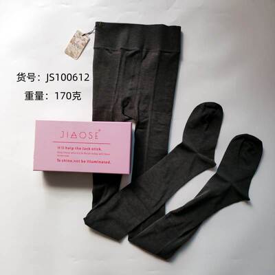 角色JS秋冬直角跟带脚型连裤袜女