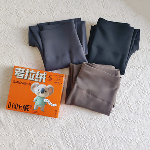 8503 九分高腰薄绒加厚秋瑜伽打底裤 翘小姐鲨鱼裤 考拉绒弹力外穿裤