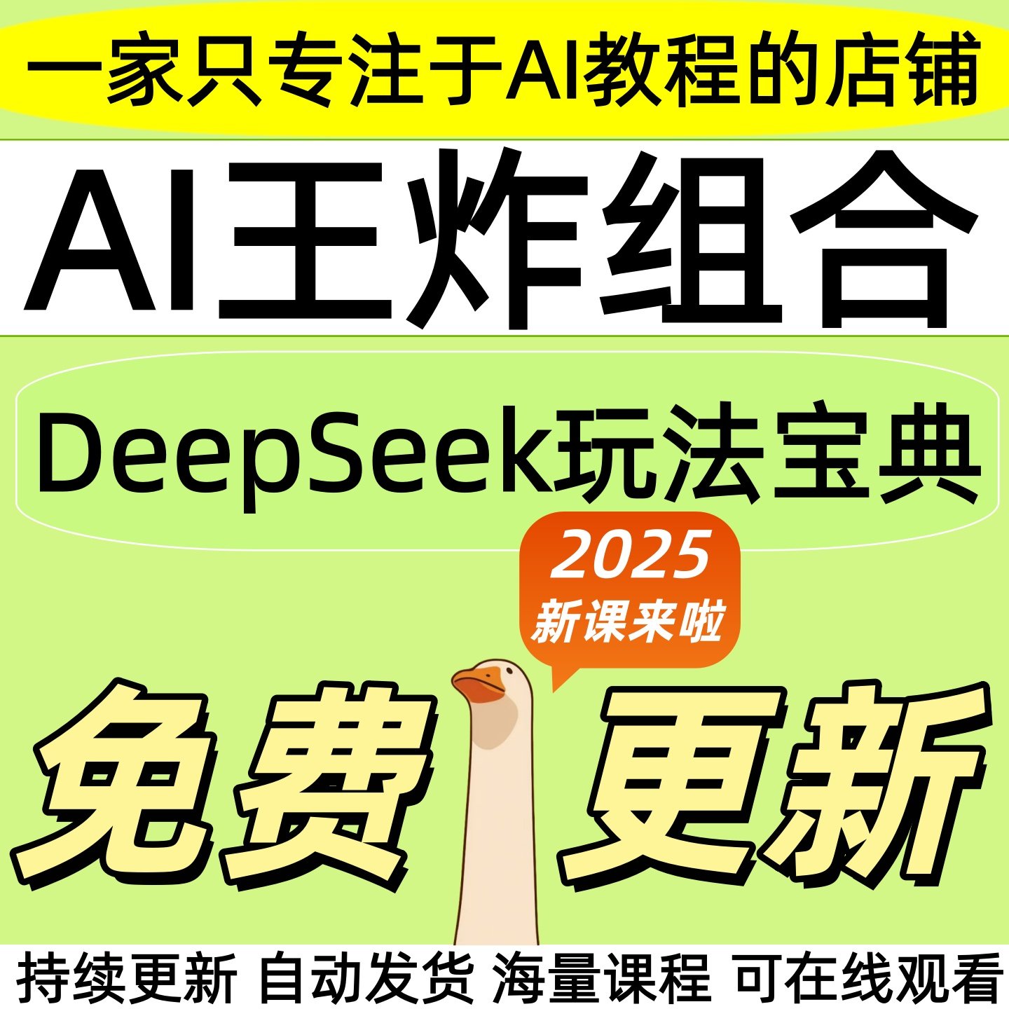 2025ai+DeepSeek全套教程操作学习资料项目赋能职场使