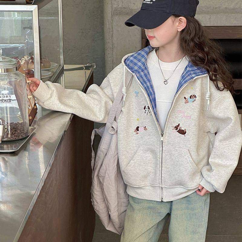 女童卫衣外套春款2025新款大童女孩开衫连帽衣服儿童春秋童装上衣,童装/婴儿装/亲子装,普通外套,淘宝优惠券,粉丝福利购,淘宝优惠卷