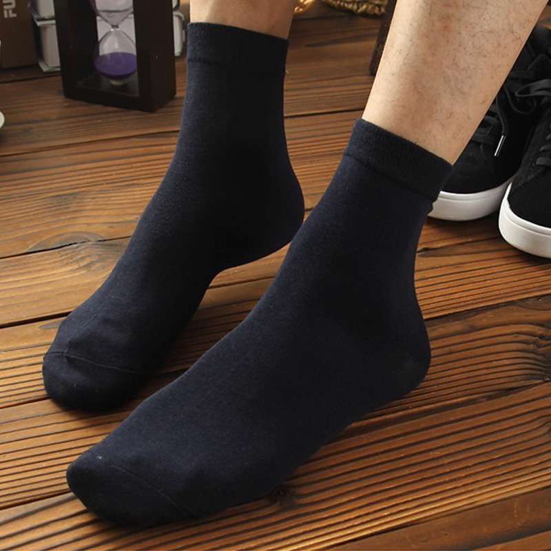 袜子男中筒袜纯棉春秋款吸汗防臭