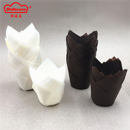 厂家直销出口小号35mm底花型烘焙西点蛋糕雪媚娘纸托垫防油50只