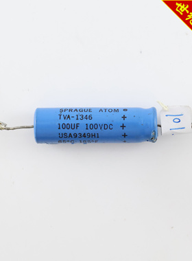 美国 思碧SPRAGUEATOM 100UF 100VDC 85°C 185°F蓝皮电解电容