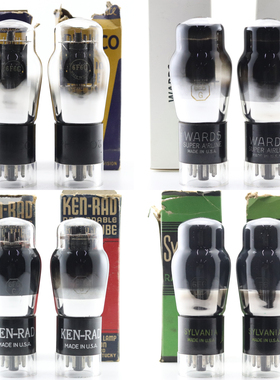 全新美国原盒KEN-RAD/喜万年/WARDS 6F6G/6P6P/6V6厚碳U顶电子管