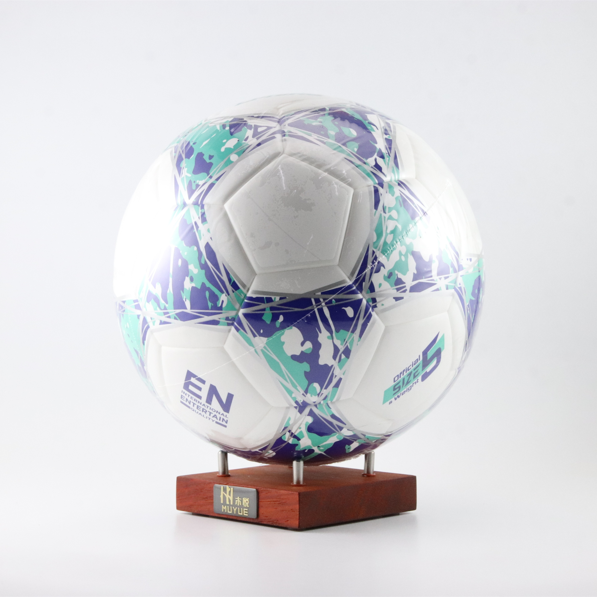 足球展示架 木悦MUYUE 实心红木实木支架适用家庭办公室等场所#6