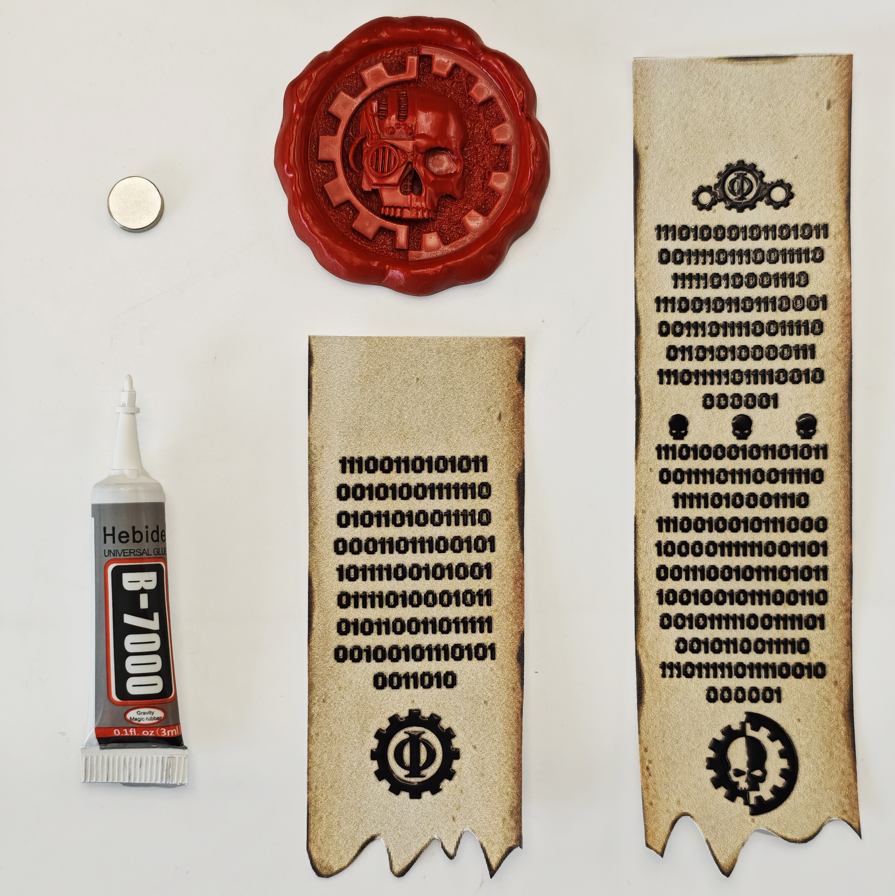 thumbnail for [Soul Joy Binary Edition] Warhammer 40K Mechanical Teaching Peripheral Purity Mark Jewelry