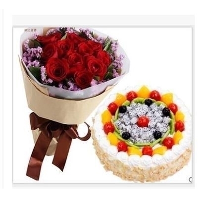 揭阳榕城区金城步行街进贤门仁港商业街玫瑰生日蛋糕鲜花店同城