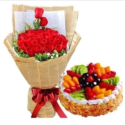 南京鼓楼区新街口五台山体育中心五塘村热玫瑰生日蛋糕鲜花店同城