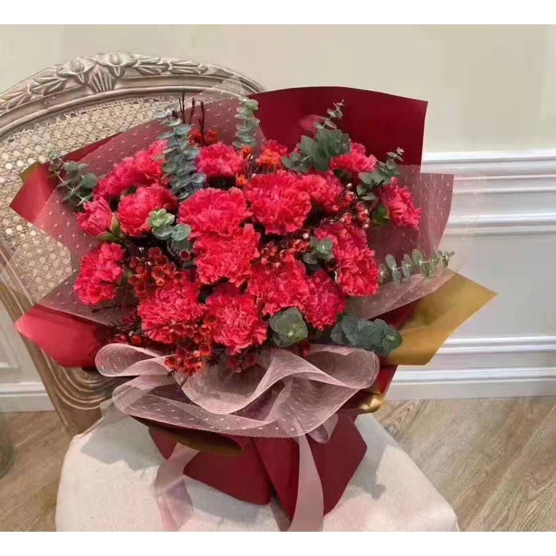 湛江赤坎区爱华广场跃进路赤坎步行街鑫紫荆花园红玫瑰生日鲜花店