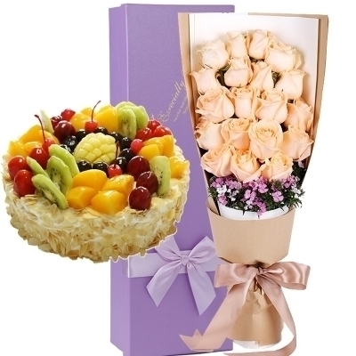 利津县人民医院凤凰广场滨河水城百货大楼玫瑰生日蛋糕鲜花店同城