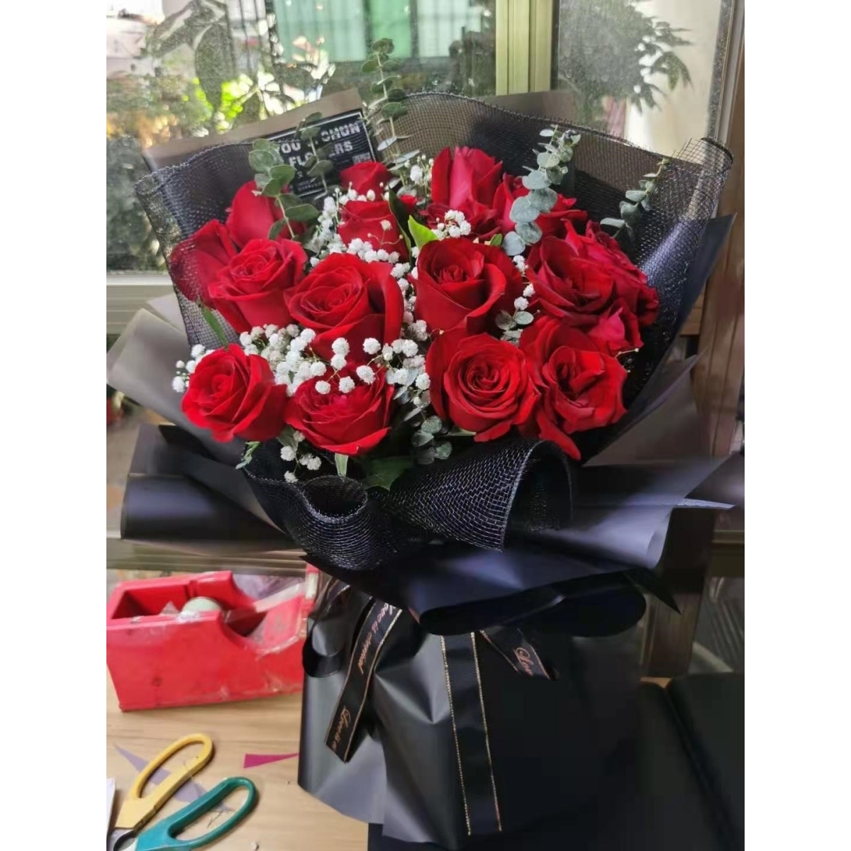 烟台开发区彩云城珠江长江路泰山路星颐广场万达红玫瑰生日鲜花店