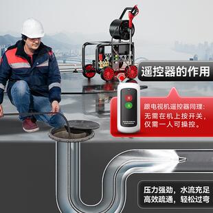 220机v管高压道疏通通下435水道压枪电动水老鼠高污水清洗机喷头
