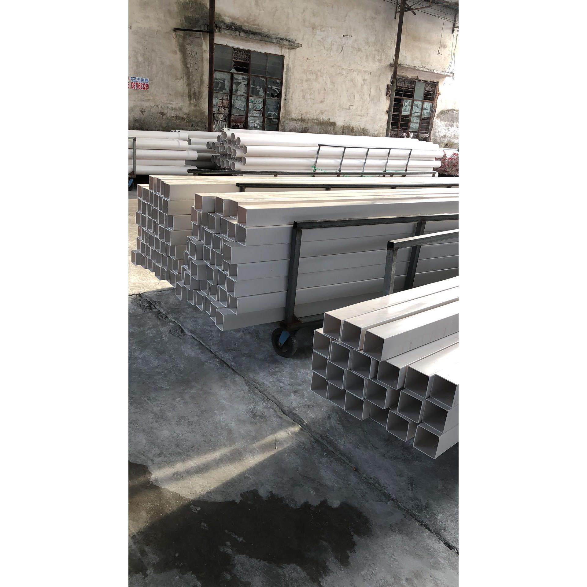 100*100培水培管方形殖塑料无塑土栽培管pvc管养料管家庭水种菜管