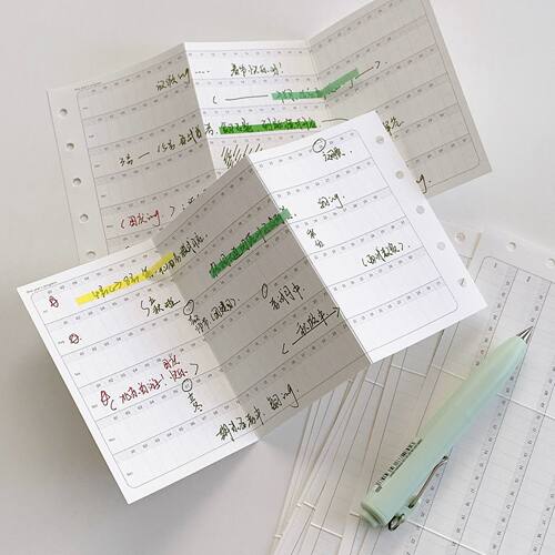 120g美映画刊特种纸M5三折内页活页本内芯替芯2026横向年进度规划