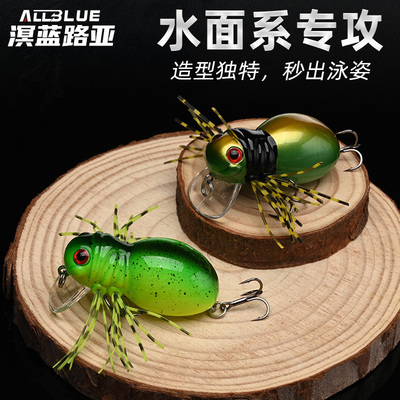 ALLBLUE路亚饵水面蝉军鱼