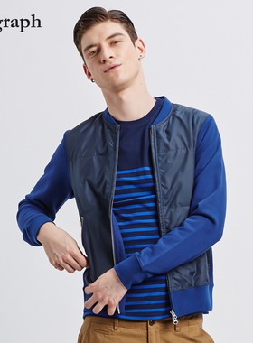 新品M-GRAPH流行销售休闲长袖青春常规门襟商场绿色同款外套夹克