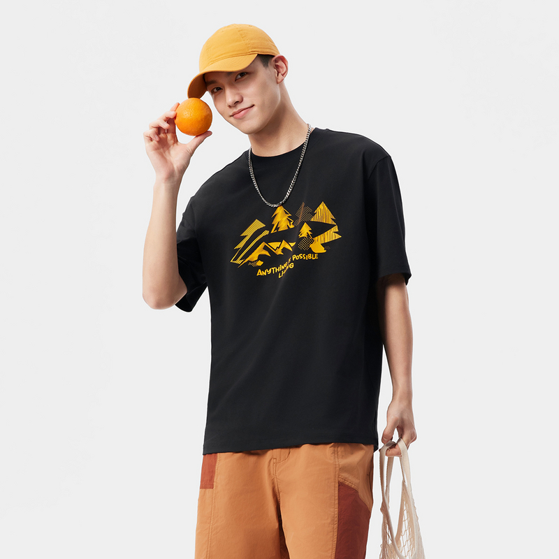 李宁运动时尚系列丨 男女同款速干凉爽短袖文化衫AHSV271