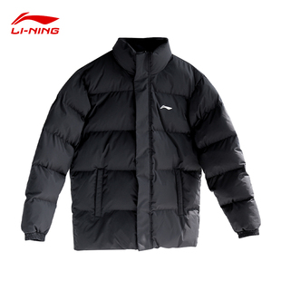 休闲宽松短款 2025冬季 立领加厚棉服外套AJMV307 棉服男款 李宁短款