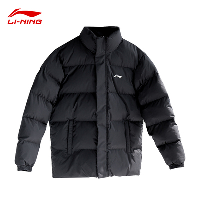 李宁短款棉服男款2025冬季休闲宽松短款立领加厚棉服外套AJMV307