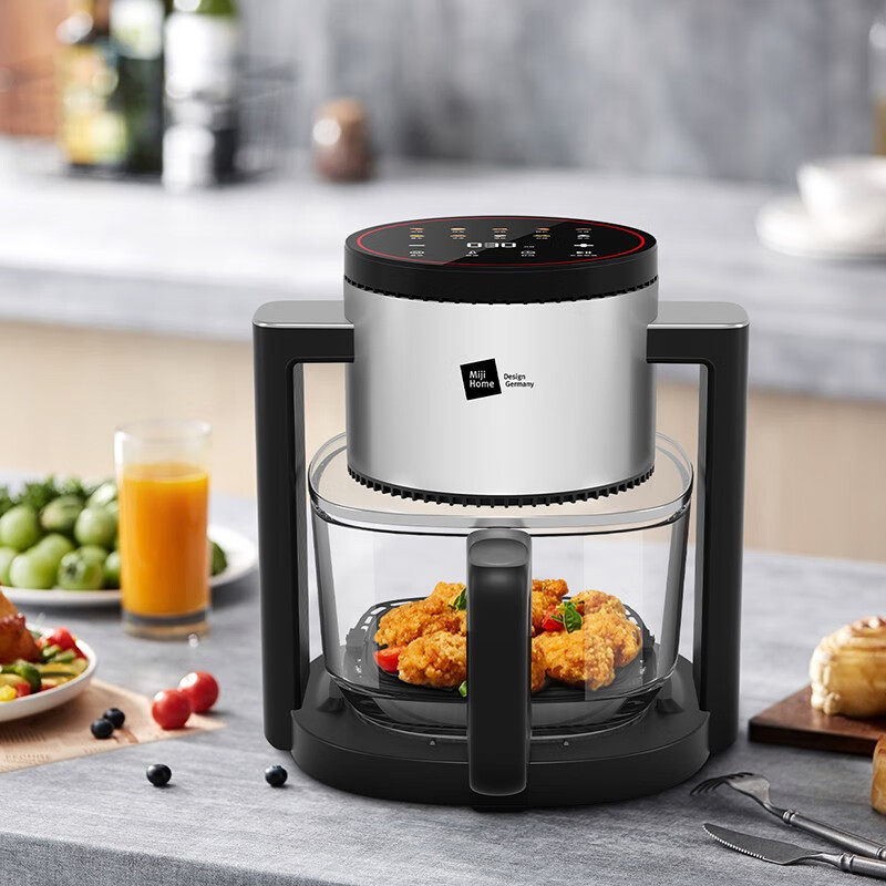 miji德国米技家用大容量玻璃透明可视1616炸锅空气炸锅mfeo-gs45