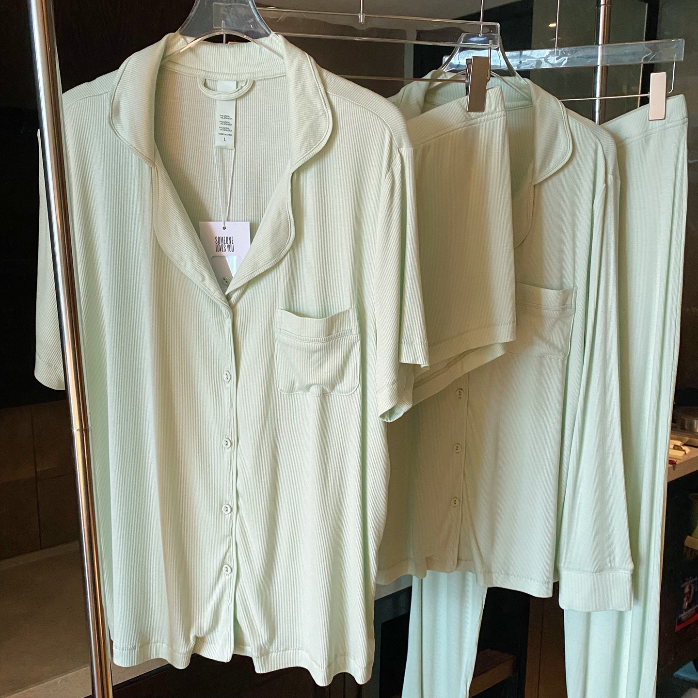 【米粒】欧美风轻奢女士莫代尔睡衣卡戴珊同款亲肤时尚家居服套装