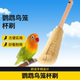 鹦鹉鸟笼刷子杯刷子清理食盒水壶底盘刷子毛刷去污耐用刷死角刷子