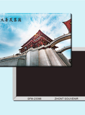 陕西西安大唐芙蓉园旅游纪念品磁性冰箱贴磁贴磁铁家居装饰23398