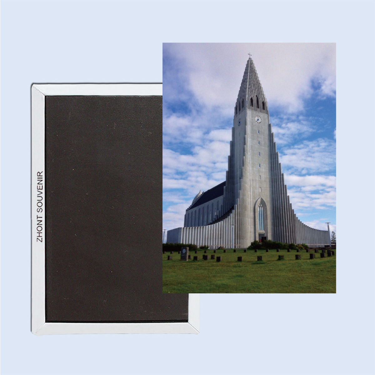 北欧冰箱贴冰岛哈尔格林姆斯大教堂  风情大教堂冰箱贴磁铁 21058