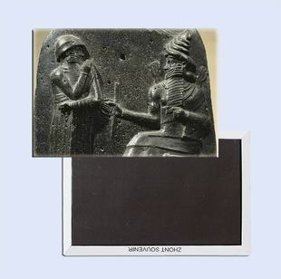 卢浮宫 汉谟拉比法典纪念碑 SFM26120 金属磁性冰箱贴旅游礼品