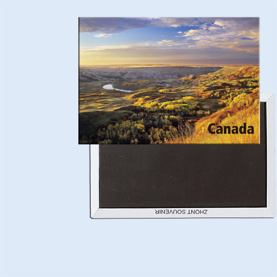 卡通加拿大草原美景24209 磁性冰箱贴个性创意