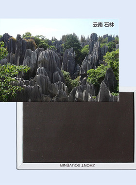云南丽江旅游纪念品磁性冰箱贴 石林普者黑哀牢山抚仙湖西双版纳