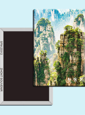 湖南张家界旅游纪念品磁性冰箱贴磁贴简约创意家居装饰贴纸23312