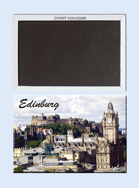 卡通欧洲 爱丁堡美景 磁性冰箱贴 旅行纪念品 磁贴个性创意