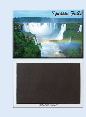 磁性冰箱贴 巴西伊瓜苏瀑布美景 家居小摆件 导游小礼物22820
