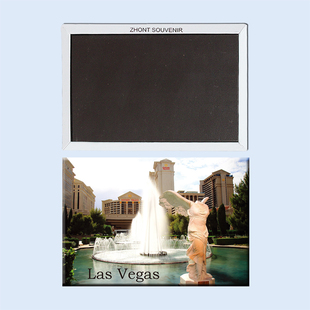 美国 拉斯维加斯 凯撒经典酒店喷泉 磁性冰箱贴 旅行纪念品22575