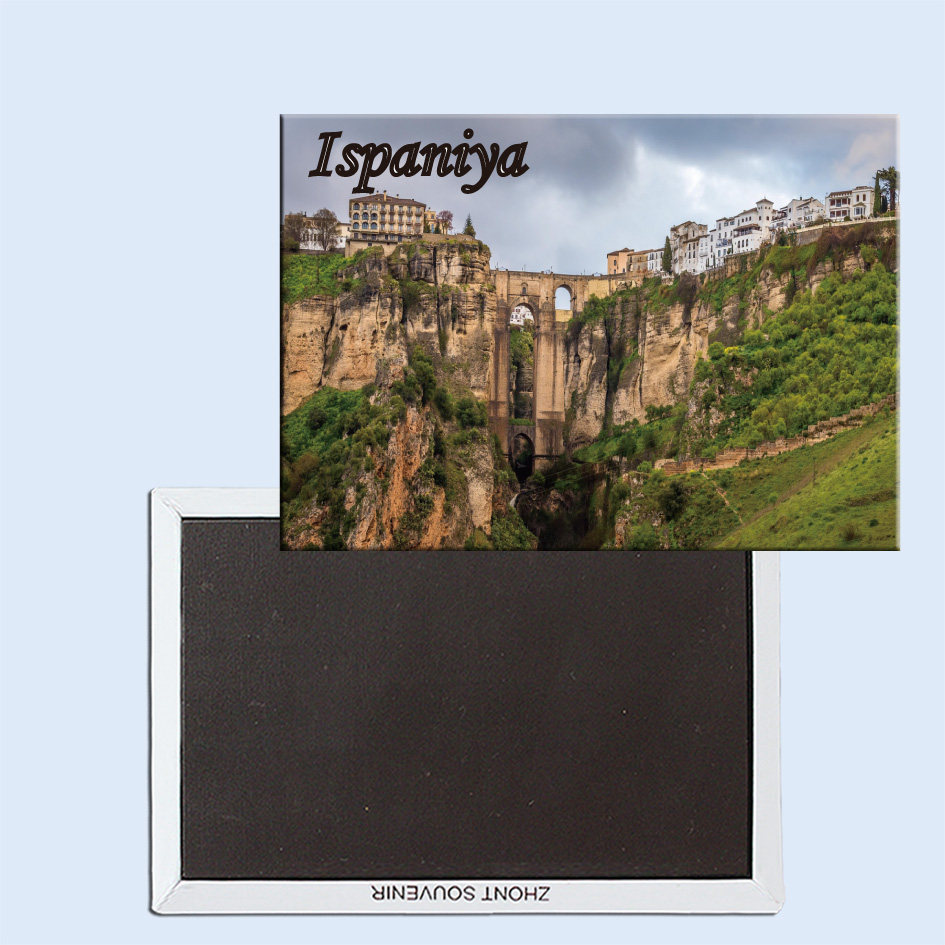 卡通西班牙 山上的建筑美景  磁性冰箱贴 24272个性创意旅游礼品