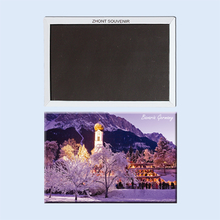 旅行纪念品 磁性冰箱贴 22700 巴伐利亚美丽雪景 德国