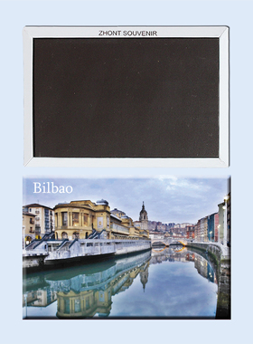 旅行纪念品 西班牙港口城市 毕尔巴鄂 磁性冰箱贴 22981
