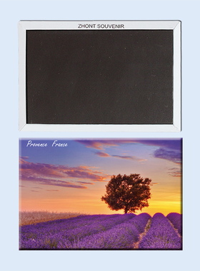 旅行纪念品 法国普罗旺斯美丽薰衣草田 磁性冰箱贴 家居贴饰22696