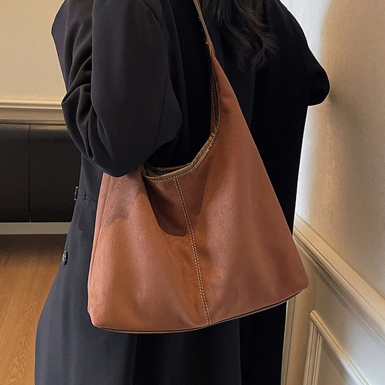 2025秋冬新款高级感大容量通勤托特包简约风日常多用时尚百搭单肩