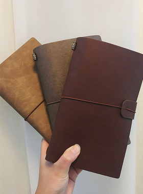 tn手账本复古大学手帐本定制可印简约日记本记事本本子笔记本