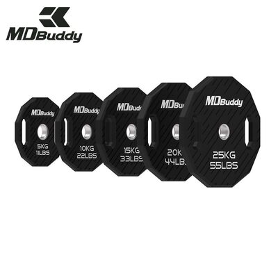 MDBuddy包胶杠铃片环保TPU手抓