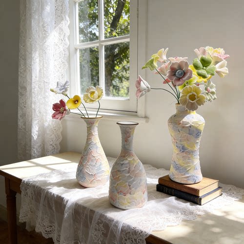 冰淇淋花瓶马卡龙陶瓷花器